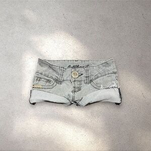 Vtg 90s Bubblegum Ultra Low Rise Micro Denim Shorts